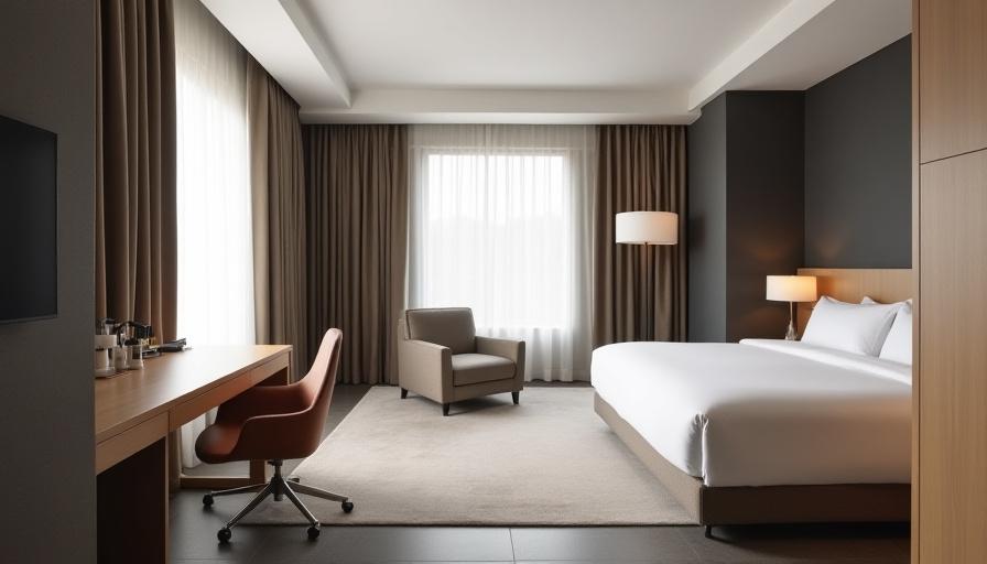 Modern guest suite interior