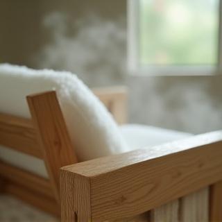 Custom wood furniture at Nordic Spa Resort