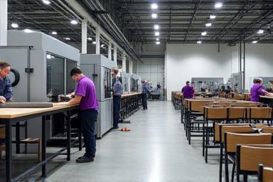 High volume furniture production